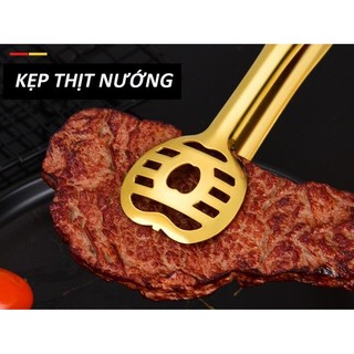( Kẹp táo ) Kẹp Gắp Thức Ăn Đa Năng Hình Táo Inox 304  Bền Bỉ, Sang Trọng, Giá Tốt