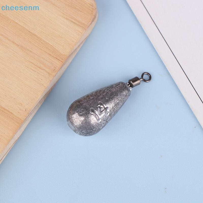 Cheenm 10 Chiếc Chì Chì Chìm Ngược Câu Cá Dẫn Xoay Tám Hình Vòng Câu Cá Chì Chìm Trượt Chìm Nước Thả Chìm VN