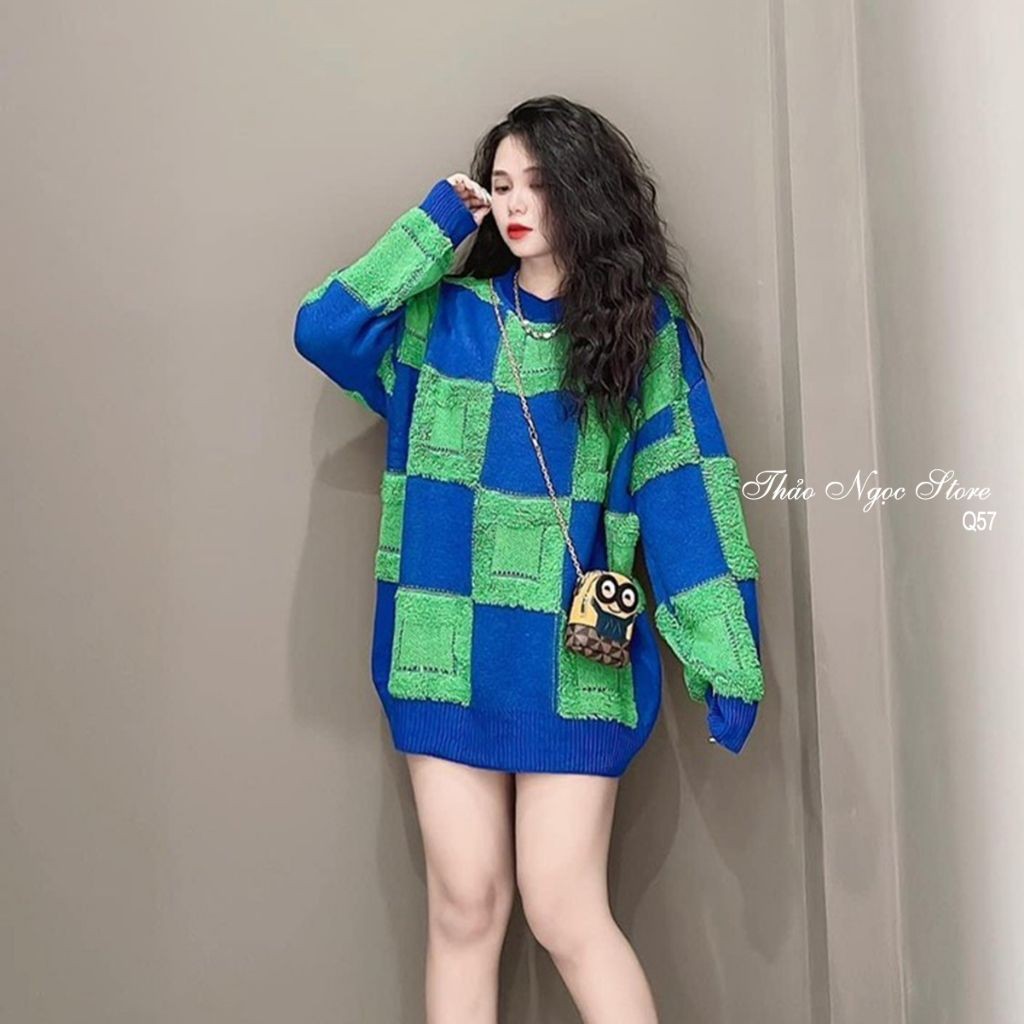 Áo len HAMEN Nữ basic form rộng, CHẤT vải dày len dệt kim, dáng rộng siêu cute chất cực đẹp giá sốc