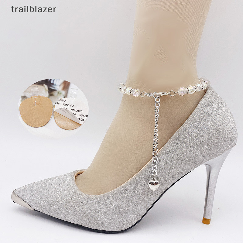 Trailblazer 1 Dây Giày Nữ Cho Giày Cao Gót Ngọc Trai Giày Dây Giày Mắt Cá Chân Giữ Chống Trượt Gói Dây Buộc Dây Đeo Ban Nhạc Giày Trang Trí Mới
