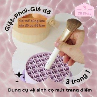 Dụng Cụ Vệ Sinh Cọ Trang Điểm 3in1 Đa Năng - Có Quai Xách Tiện Lợi