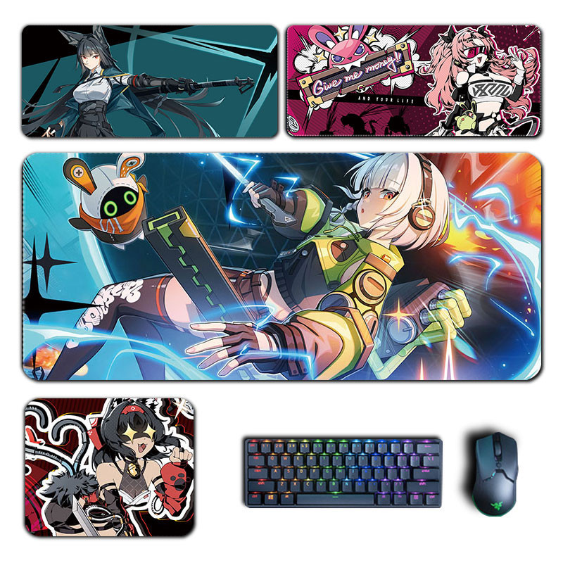 Zenless Zone Zero Mouse Pad Hoshimi Miyabi Anby Nicole Soijkaku Mousepad Bàn Phím Máy Tính Đệm Phụ Kiện Chơi Game Thảm Để Bàn
