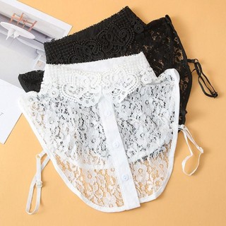 Khăn choàng cổ quấn nữ và bé gái, cổ áo giả ren DIY, dễ tháo lắp