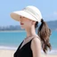 Mũ đuôi ngựa rỗng ESSENCEH, Mũ chống nắng mùa hè dành cho nữ có thể tháo rời chống tia cực tím, vành rộng có thể gập lại Mũ đi biển