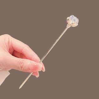 Trâm Cài Tóc hoa sen pha lê phong cách nữ cổ xưa mới Trung Quốc đơn giản hiện đại cao cấp cảm giác hoa
