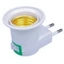 Đầu đèn BIA E27, phích cắm Châu Âu, 110-220V, 1-100W,