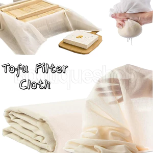 Vải lưới mịn có thể tái sử dụng - Muslin lọc gạc Cotton cho đậu phụ, phô mai, rượu vang - Bộ lọc vải dệt nấu ăn - Tiện ích nhà bếp - Dụng cụ lọc gia đình - Vải lọc