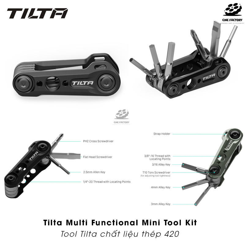 Tilta Multi-Functional Mini Tool Kit vặn ốc máy ảnh bằng kim loại ...