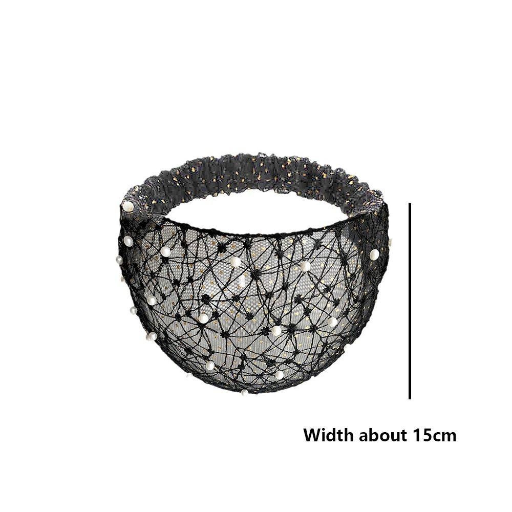 Dây buộc tóc TRACELIOIAN, Băng đô cạnh rộng rửa mặt, Khăn trùm đầu co giãn ren thanh lịch Phụ kiện tóc trắng cho Dance Biker