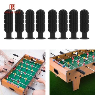 Hilabee 8 Chiếc Foosball Tay Cầm Màu Đen 5 / 8 inch Foosball Rods Bóng Đá Bàn Tay Cầm