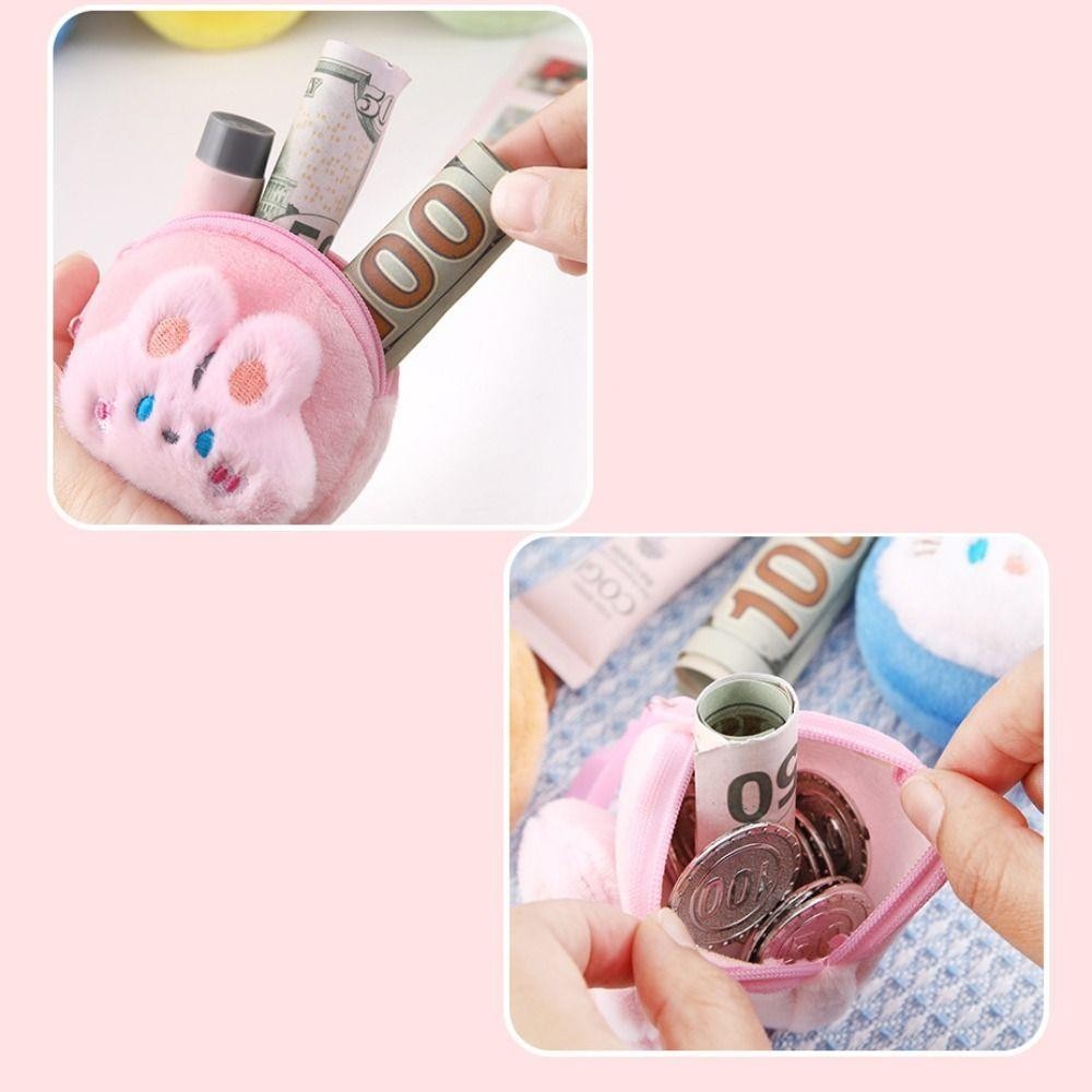 Ví GAVESTO Zero, Ví đựng tiền xu sang trọng di động, Túi đựng tai nghe động vật hoạt hình Mini dễ thương