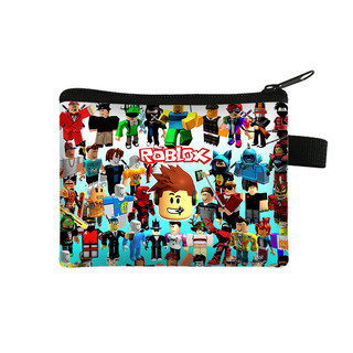 Roblox Series Ví Dây Kéo Túi Tiền Thẻ Ngân Hàng Đồng Xu Giấy Túi Bảo Quản Tiền Tệ In Hoạt Hình Ví Trẻ Em