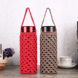 Risedot Túi Đựng Bình Nước / Điện Thoại Đan Len Tiện Dụng Mang Theo Cắm Trại