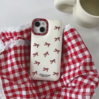 Ốp Điện Thoại Thích Hợp Cho iPhone Nơ Nhỏ 15 / 14 / 13promax Vỏ Điện Thoại 12 / 11pro Vỏ Mềm xr / xs Bao Gồm Tất Cả 7 / 8plus Vỏ Bảo Vệ L0NU