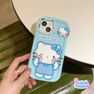 Ốp Điện Thoại Hello Kitty Dễ Thương Cho Vivo V30 V29 V27 V23 Pro V21 V21S V20 Pro iQOO U3 Neo 5 3 Z3 Z5 Y33S 5G Y73S Y52S Phim Hoạt Hình 3D Mèo Mèo Macarone Silicon Mềm Bảo Vệ