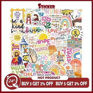 Bộ 50 Chúa Giêsu Kitô Dán Nhiều Màu Sắc Tiếng Anh Graffiti Đề Can Điện Thoại Laptop Hành Lý Nhật Ký DIY