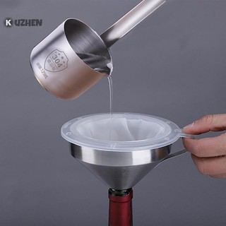 Kuzhen 100 / 120 / 200 / 300 / 400 / 450 Lưới Lọc Nylon Phễu Inox Cho Sữa Trái Cây Y Học Truyền Thống Trung Quốc Dầu Rượu Trắng HOT