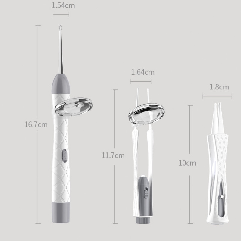 Bộ Lấy Ráy Tai Cao Cấp Có Đèn LED,an toàn không đau,Dễ Sử Dụng,Thiết Kế Dành Cho Trẻ Em