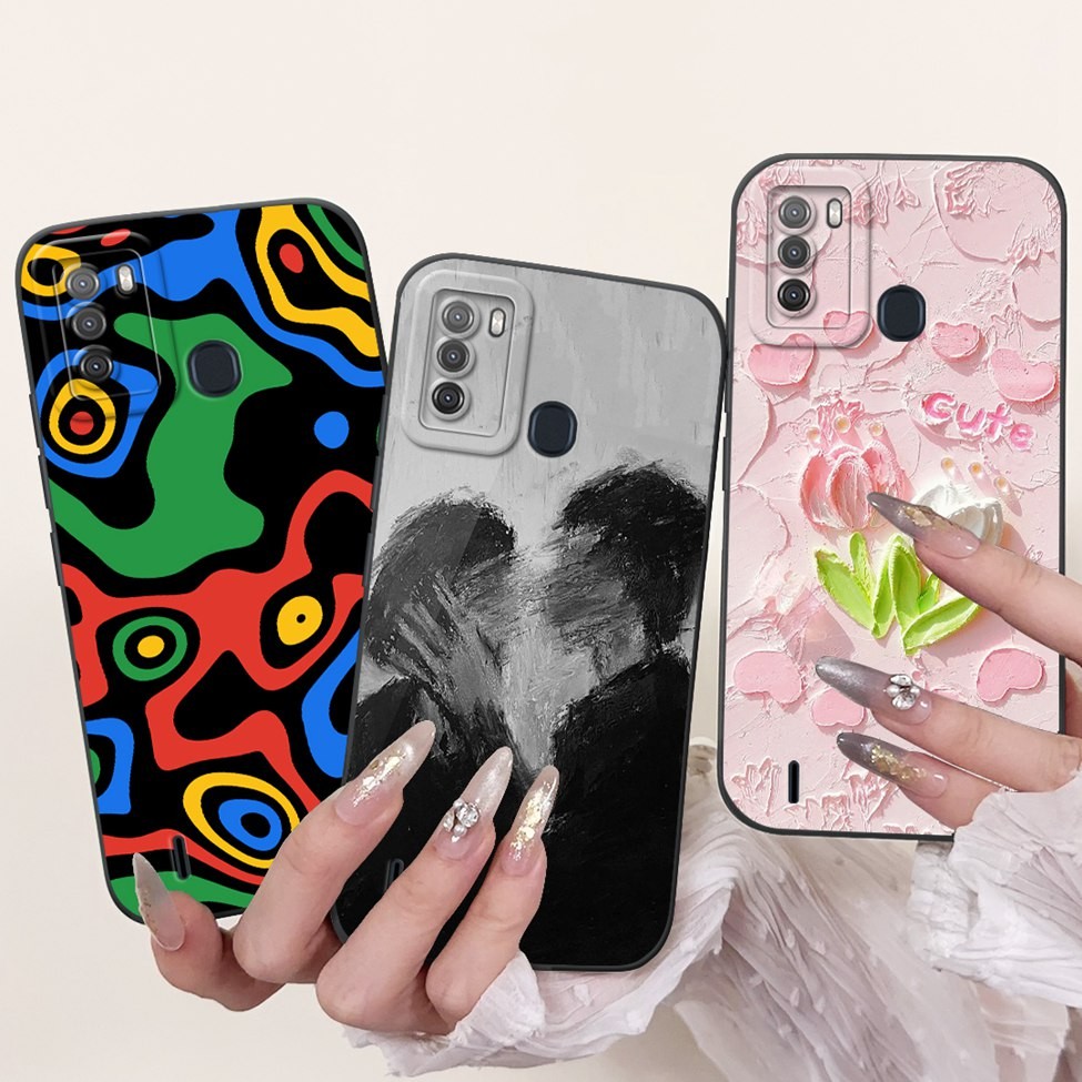 Ốp Điện Thoại ITEL S16 ITEL Vision 1 Pro Ốp Lưng Chống Sốc Mèo Gấu Trúc Thỏ Thời Trang Hoa Tình Yêu