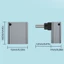 GODD Loại C Nam Sang USB 3 0 Bộ Chuyển Đổi Nữ OTG Loại C Sang USB 3 0 90 Độ Góc Phải Cho Đầu Nối Dài USB C
