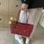 Túi dệt rỗng JUNYUE88US, Túi Tote đi biển phong cách nông thôn bằng nhựa, Túi xô hợp thời trang Dung tích lớn Túi đựng rau củ phong cách kỳ nghỉ Mua sắm