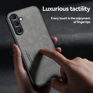 Ốp Da Trơn Sang Trọng Cho Galaxy A56 Galaxy A26 A36 A17 A16 GalaxyA56 A55 A35 4G 5G 2025 Từ Tính Chống Sốc Matte PC Cứng Chống Sốc Ốp điện thoại Chống Sốc