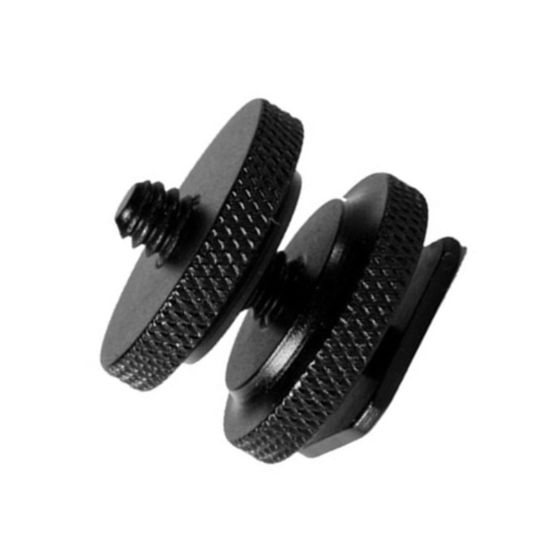 Kikin Double Nut Cold Shoe 1 4 Hot Shoe Mount Giá đỡ điện thoại Giá đỡ cho máy ảnh