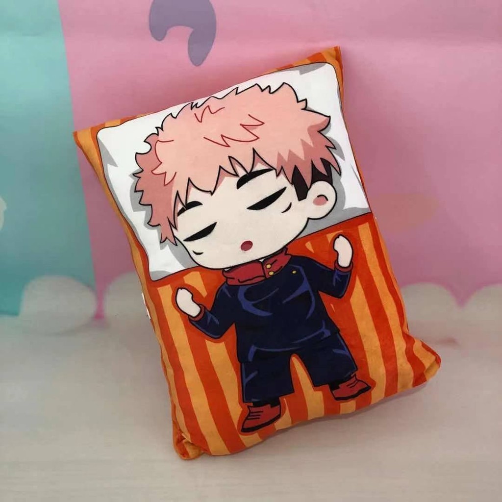 ST2 Jujutsu Kaisen Anime Sang Trọng Gối Mềm Nhồi Bông Búp Bê Đồ Chơi Gojou Satoru Yuuji Megumi Trang Trí Nhà Quà Tặng TS2
