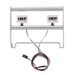 Cản trước chống va chạm bằng thép không gỉ bằng kim loại có đèn LED cho xe bánh xích RC TRX-4 Bronco 1: 10
