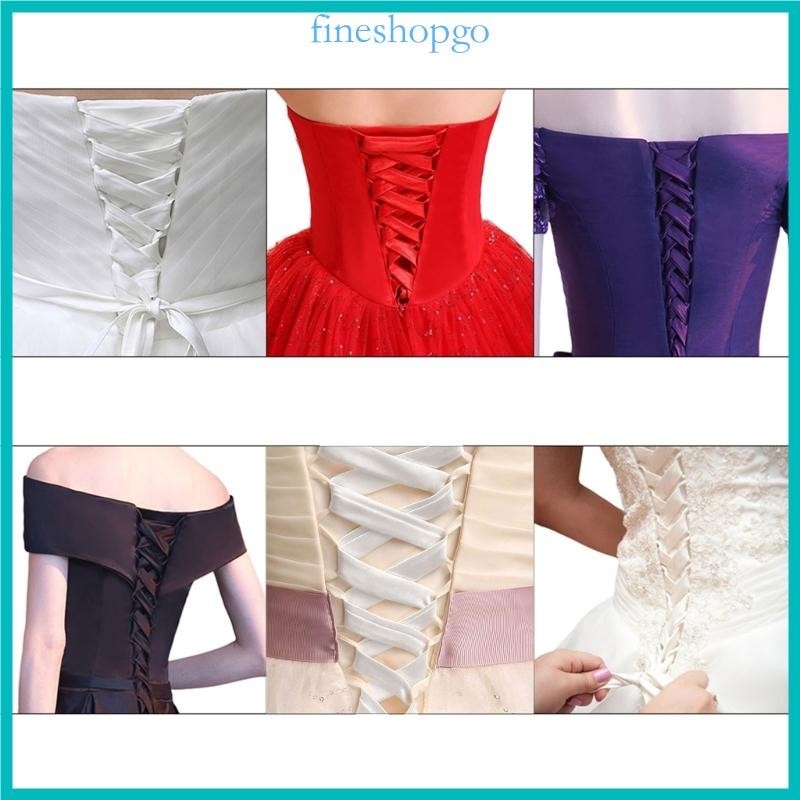 118Inch Wedding Dress  Replacement Adjustable Corset Back Kit Lace-Up Sati