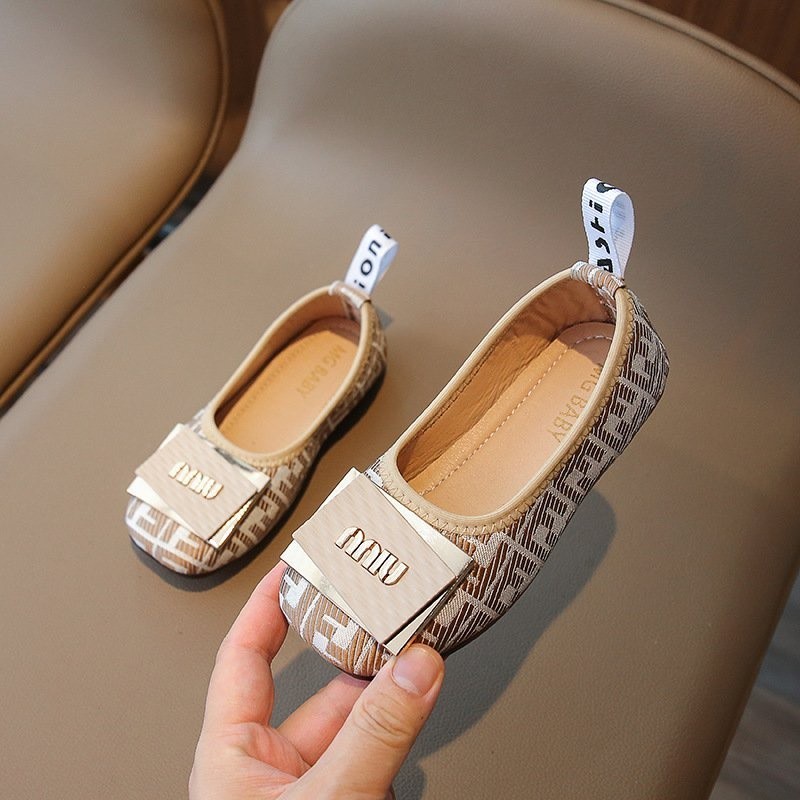 Giày búp bê cho bé gái giày bệt cho bé thun êm chân miu xinh xắn mẫu mới QCCC full box MG Baby có size đại 3319