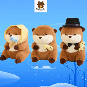 Rytanda Dễ Thương Capybara Sang Trọng Búp Bê Ăn Cá Nước Porpoise Chuột Sang Trọng Đồ Chơi Nhồi Bông Mềm Cho Bé Mới 30cm Capybara Búp Bê Trẻ Em Quà Tặng Phục Sinh Quà Tặng