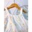 bộ đũi 2 dây chất liệu đũi lụa lạnh hàn quốc mẫu hoa cúc siêu xinh 8-15kg,
