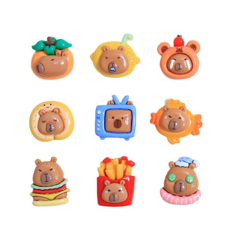 Capybara Lỗ Khóa Giày Busch Khóa Giày Khóa Giày Giày Lỗ Hoa Giày Khóa Giày Zhibixing crocs Khóa Giày Nhãn Dán Tủ Lạnh Phụ Kiện Vỏ Điện Thoại Mũ Đội Đầu Tai Chất Liệu Trang Trí Ô Tô Vui Vẻ DIY Phụ Kiện Có Thể Tháo Rời Khóa Giày ins Giày Hoa