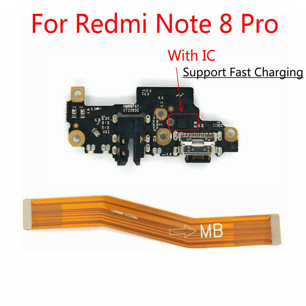 Dành Cho Xiaomi Redmi Note 8 Pro USB Đế Sạc Cổng Ban Với Đầu Nối IC Bo ...