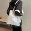Túi đeo vai vải SAVORBOX, Túi sách học sinh hình vuông bằng vải canvas, Túi vải cầm tay
