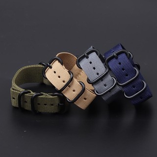 18mm 20mm 22mm NATO Dây đeo đồng hồ Nylon Dây đeo đồng hồ ZULU Dây đeo vải cho nam cổ điển DW Dây đeo đồng hồ vải dệt phong cách quân sự Dây đeo cổ tay Dây đeo cổ tay Khóa màu đen