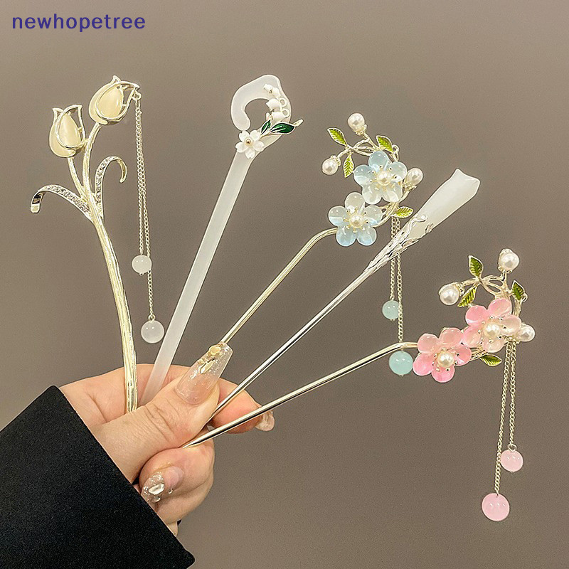 Ntvn Cổ Điển Phong Cách Trung Hoa Kẹp Tóc Cho Nữ Hoa Handmade Kẹp Tóc Trang Sức Vintage Phụ Kiện Tóc OIK Trang Sức