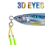 Kim Loại Dạ Quang Chậm Jig 3D In Thân 20-80g Chìm Đúc Jigging Mồi Với Hai Móc Hỗ Trợ Cho Cá Ngừ Bass Đúc Dài Câu Cá Jig Mồi