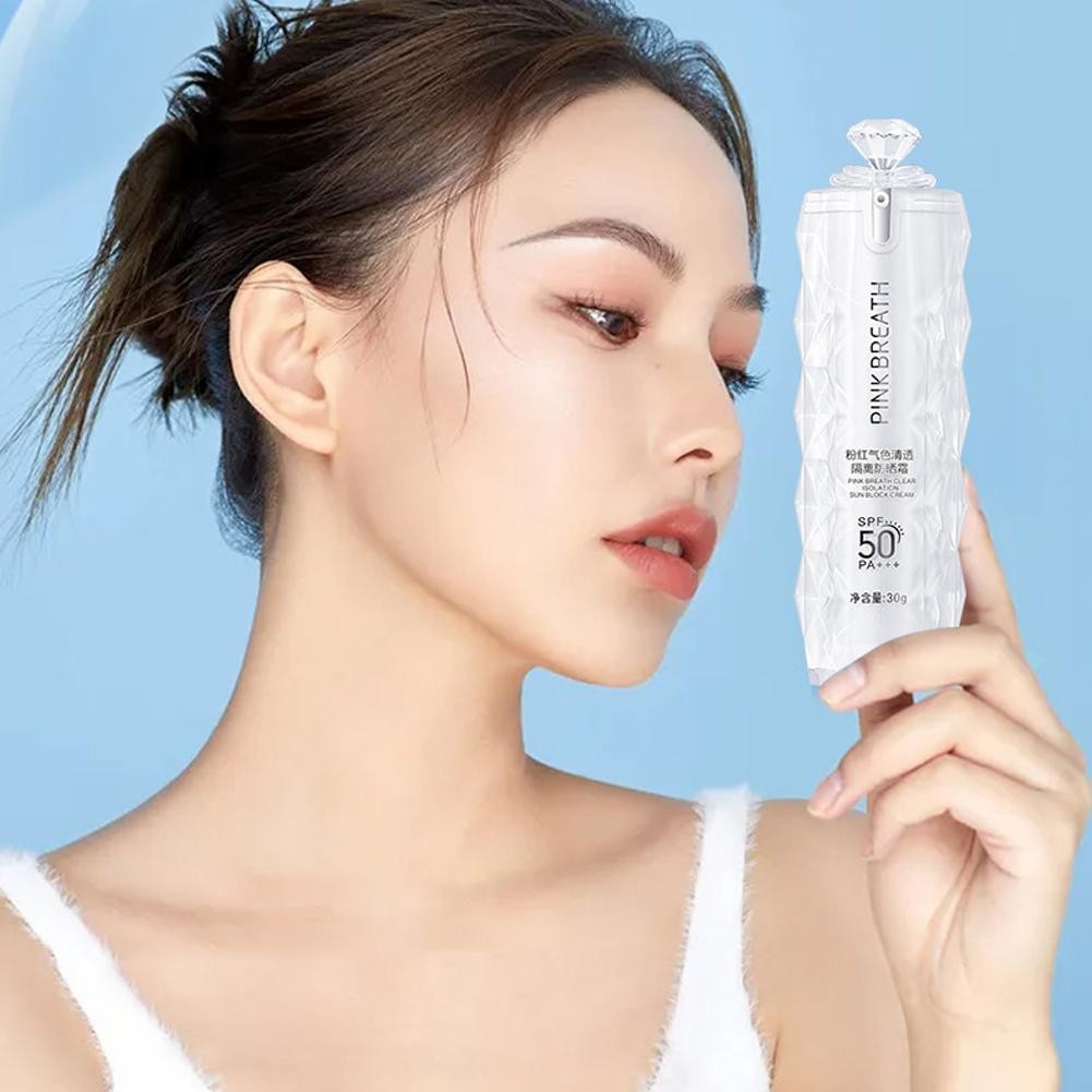 Kem chống nắng body cách ly trong suốt Spf50 Kem chống nắng body thời gian cao 30g Kem che khuyết điểm che khuyết điểm toàn thân C4g1