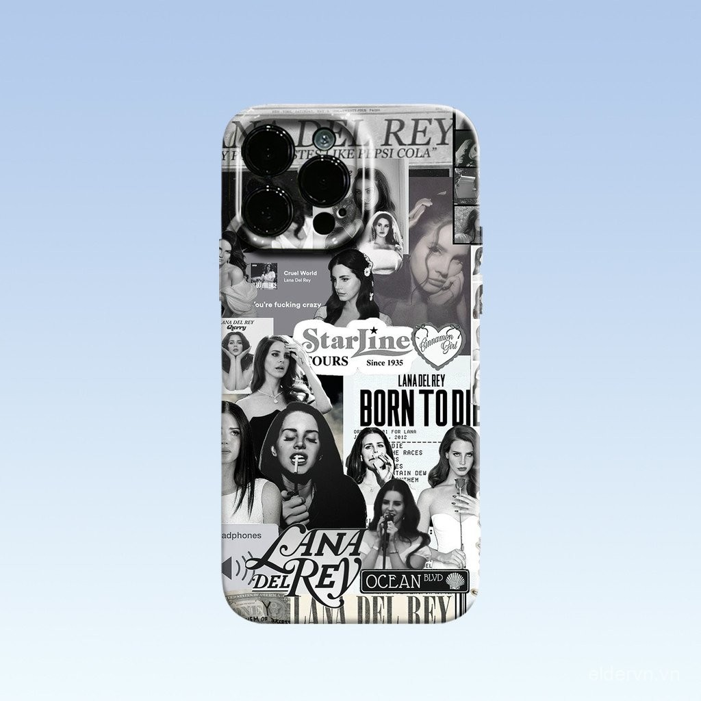 Ốp điện thoại Lanadelrey tương thích với iPhone 16 15 14 13 ProMax 11 12 PRO X XS XR XSMAX 14 15 16 PLUS, chống sốc, bảo vệ toàn diện, phong cách châu Âu và Mỹ, ốp cứng độc đáo không va chạm SGUT