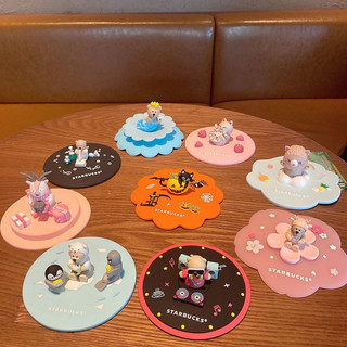 ((CON Home Shop-)⭐Starbucks Daigou- / Vận Chuyển Nhanh Starbucks Nắp Cốc Silicon Nắp Cốc Dễ Thương Hoa Anh Đào Gấu Nắp Cốc Bong Bóng Khí Nóng Hoạt Hình Nắp Cốc Chống Bụi Đa Năng Nắp Cốc
