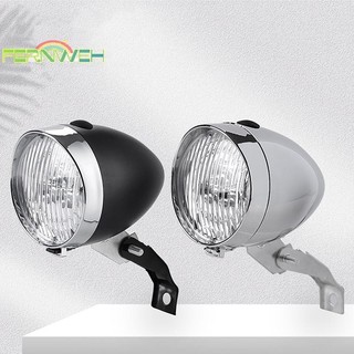 [Fernweh] Đèn pha cổ điển Retro ABS 3 Đèn LED xe đạp đi đêm Cảnh báo an toàn Đèn trước không có pin [MỚI]