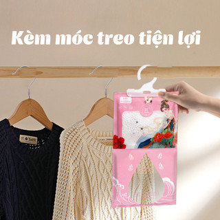Túi Hút Ẩm Mùi Thơm Nước Hoa 2 Ngăn Siêu Thấm Hút Ẩm Chống Mốc, Túi Thơm Để Tủ Quần Áo, Tủ Giày
