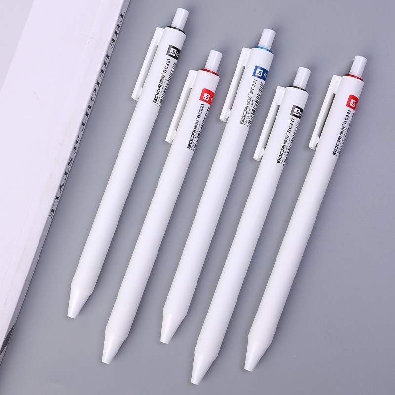 Bút bi mịn khô nhanh - Bút kiểm tra Nib ST 0,5mm - Bút Gel nạp mực đen / đỏ / xanh - Đồ dùng văn phòng phẩm văn phòng trường học - Bút viết chữ ký