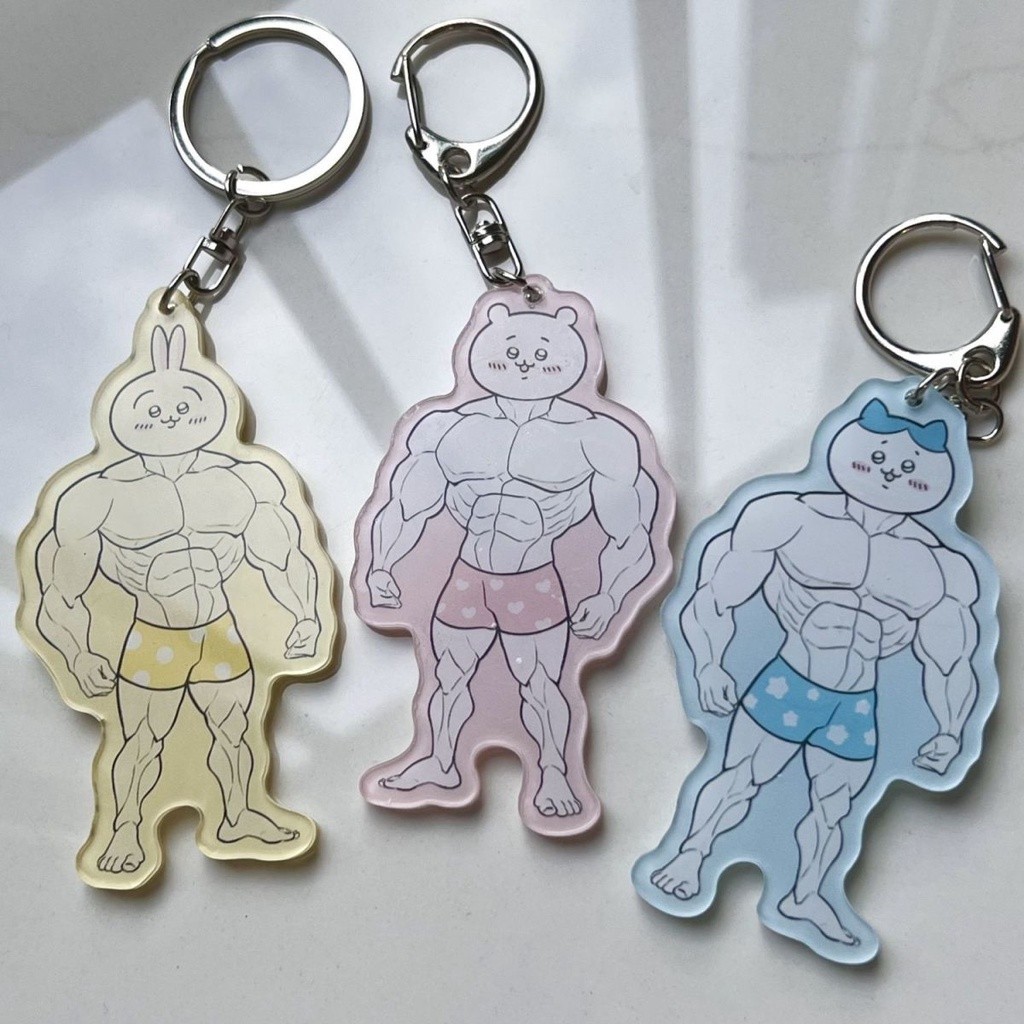 Chiikawa Móc Chìa Khóa Bằng acrylic Hình anime Dễ Thương