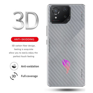 Phim Bảo Vệ Sợi Carbon Cho ASUS ROG Điện Thoại 8 Pro 7 6 6D 5 Ultimate 5s Pro 3 2 Zenfone 10 9 8 Lật Phía Sau Phim Bảo Vệ Màn Hình Miếng Dán