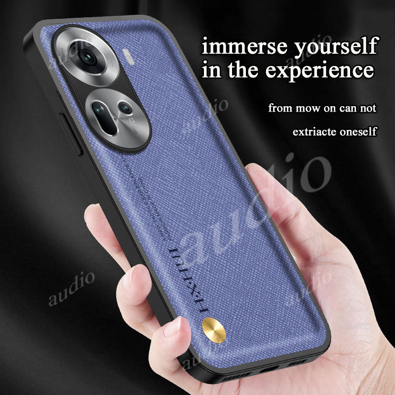 Ốp Lưng Chống Sốc Cho Oppo Reno 11 Pro 11Pro 5G 2024 Ốp Lưng Chống Sốc Da Sang Trọng Cho Oppo Reno11 Pro Reno11Pro OppoReno11 Pro 5G Xe Từ Tính Giá Đỡ