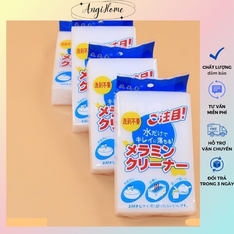 Mút Melanin Màu Trắng Lau Chùi Ma Thuật Làm Sạch Mọi Vết Bẩn Magic Clean ANGIHOME