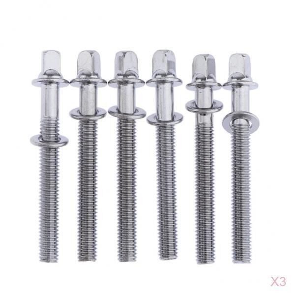 18 Chiếc Chrome 60mmx5mm Trống Căng Thanh Cho Tom Snare Trống Phần Phụ Kiện